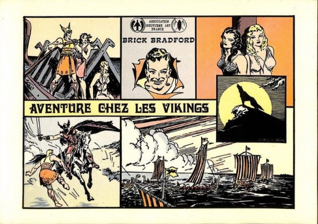 Aventure chez les vikings - Série Brick Bradford (ANAF) par William Ritt et Clarence Gray - Couverture