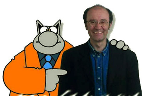 Interviewer Philippe Geluck