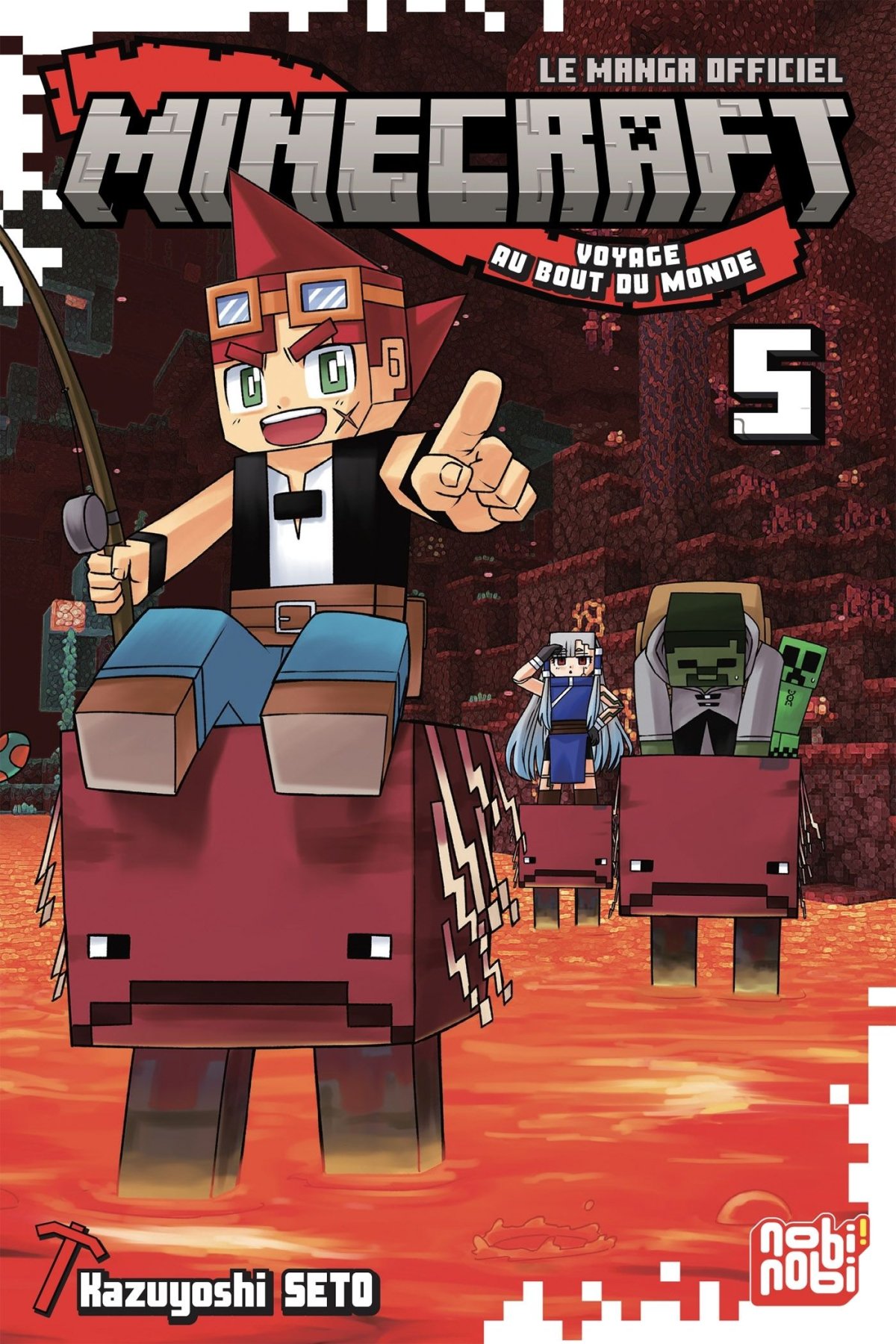 Minecraft - Voyage au bout du monde 5 - Série Minecraft - Voyage au bout du monde par Kazuyoshi Seto - Couverture