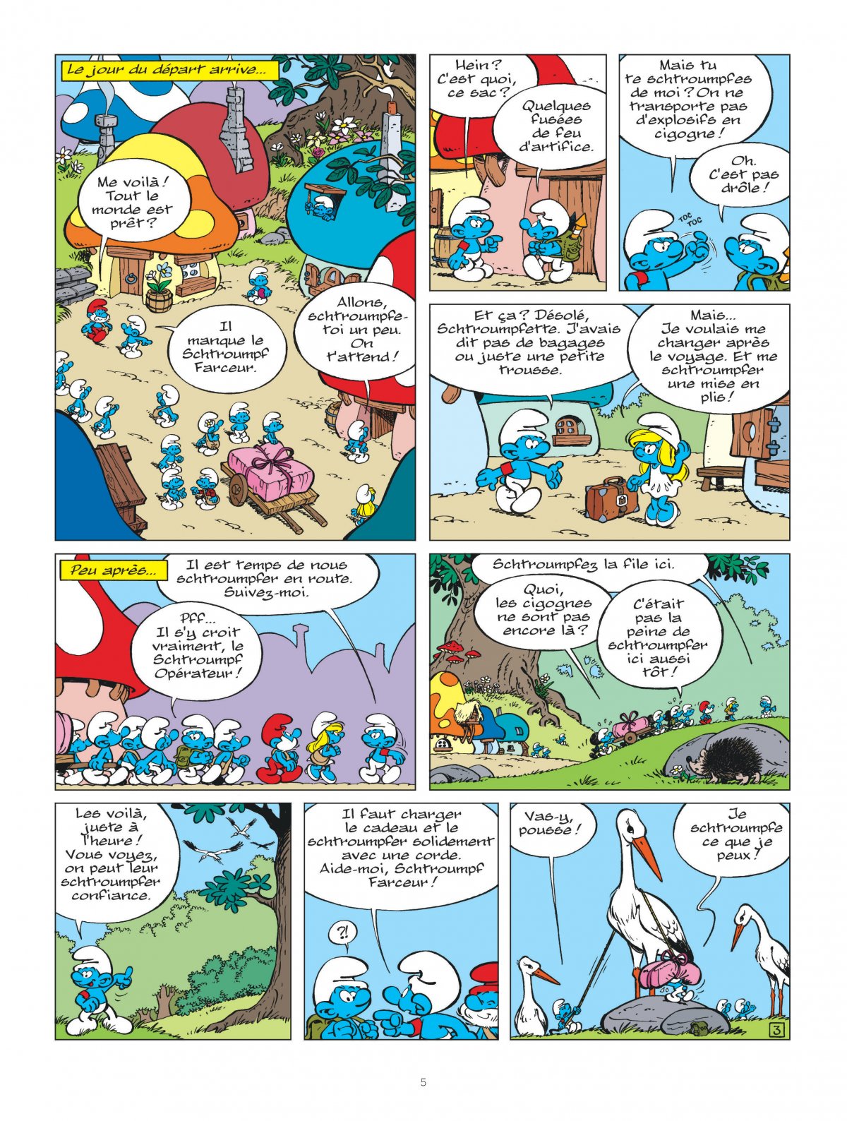 Schtroumpfs et le vol des cigognes (Les) - Extrait 1