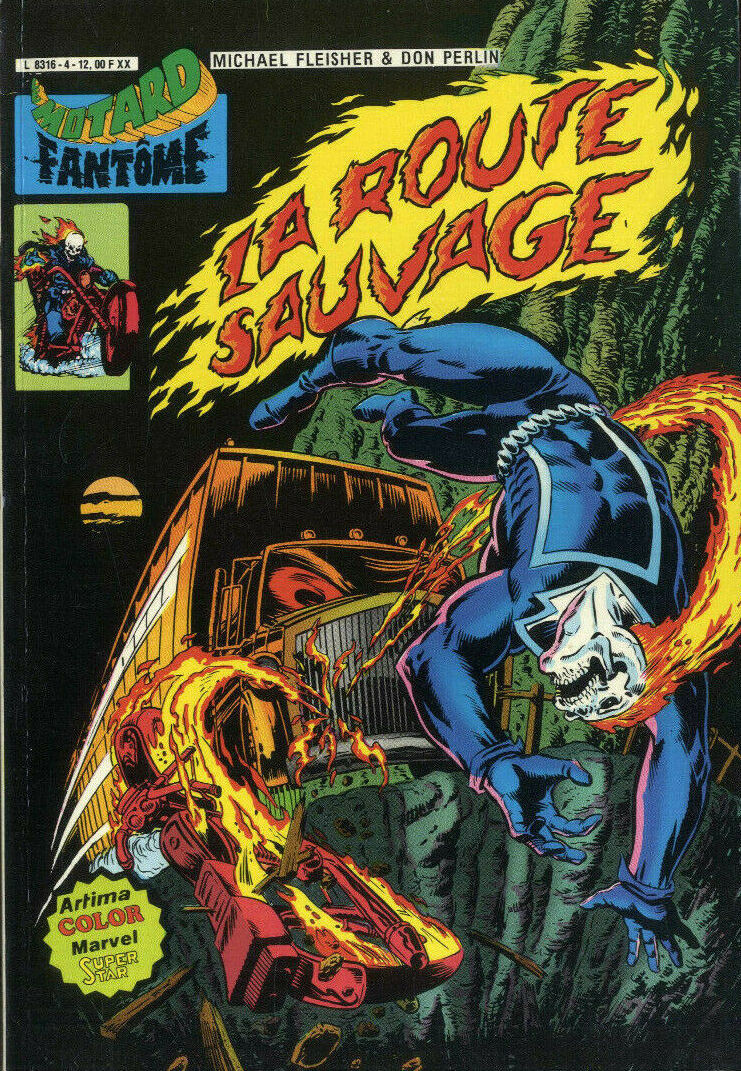 Route sauvage (La) - Série Motard Fantôme (Le) par Michael Fleisher et Don Perlin - Couverture