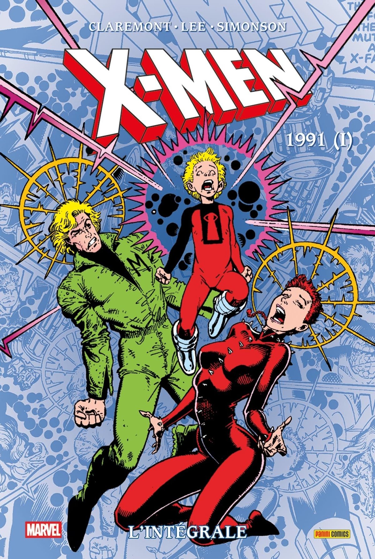 X-Men Intégrale 1991 (1) - Série X-Men Intégrale par Louise Simonson, Fabian Nicieza, Jim Lee, Chris Claremont, Dan Green, Al Milgrom, Dan Panosian, Scott Williams, Steve Mancuse, Guang Yap, Karl Altstaetter, Larry Stroman, Bob Wiacek, Art Thibert, Michael Golden, Arthur Adams, Whilce Portacio, Klaus Janson, John Byrne, Jon Bogdanove, Marc Silvestri et Rick Leonardi - Couverture