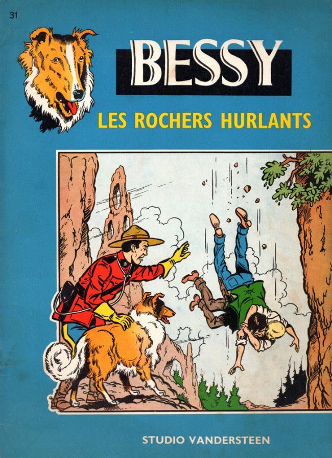 Les rochers hurlants - Série Bessy par Willy Vandersteen - Couverture