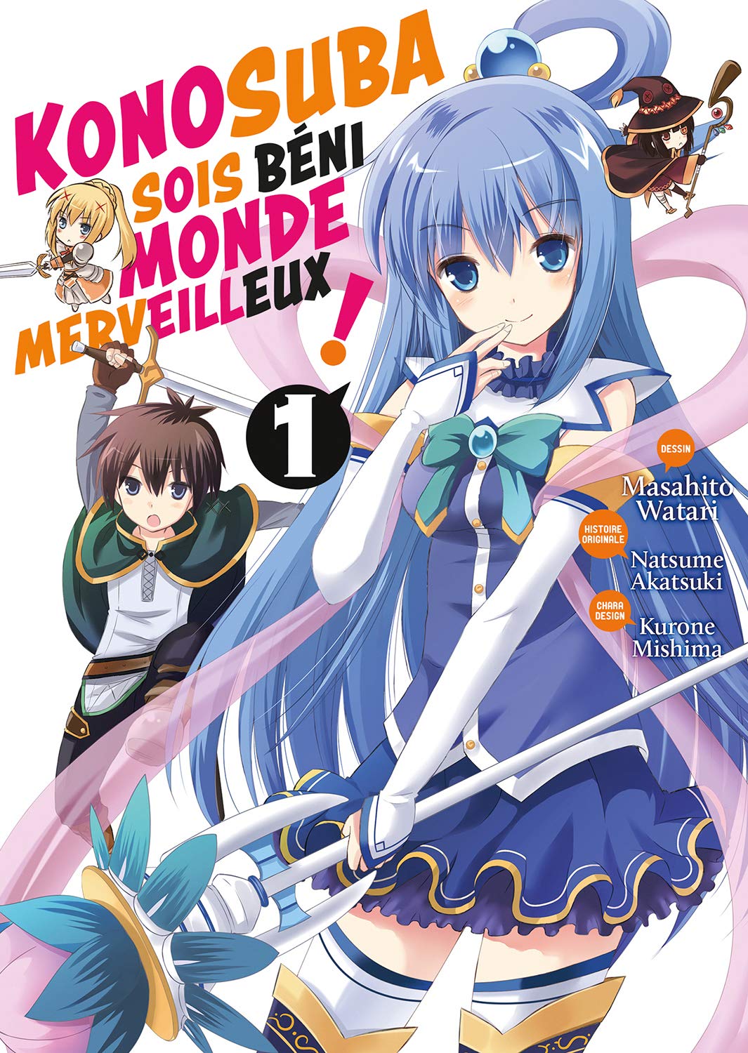 Konosuba - Soit béni monde merveilleux ! 1 - Série Konosuba - Soit béni monde merveilleux ! par Natsume Akatsuki et Masahito Watari - Couverture
