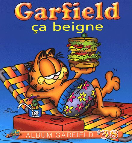 Ca beigne - Série Garfield (Presses Aventures) par Jim Davis - Couverture