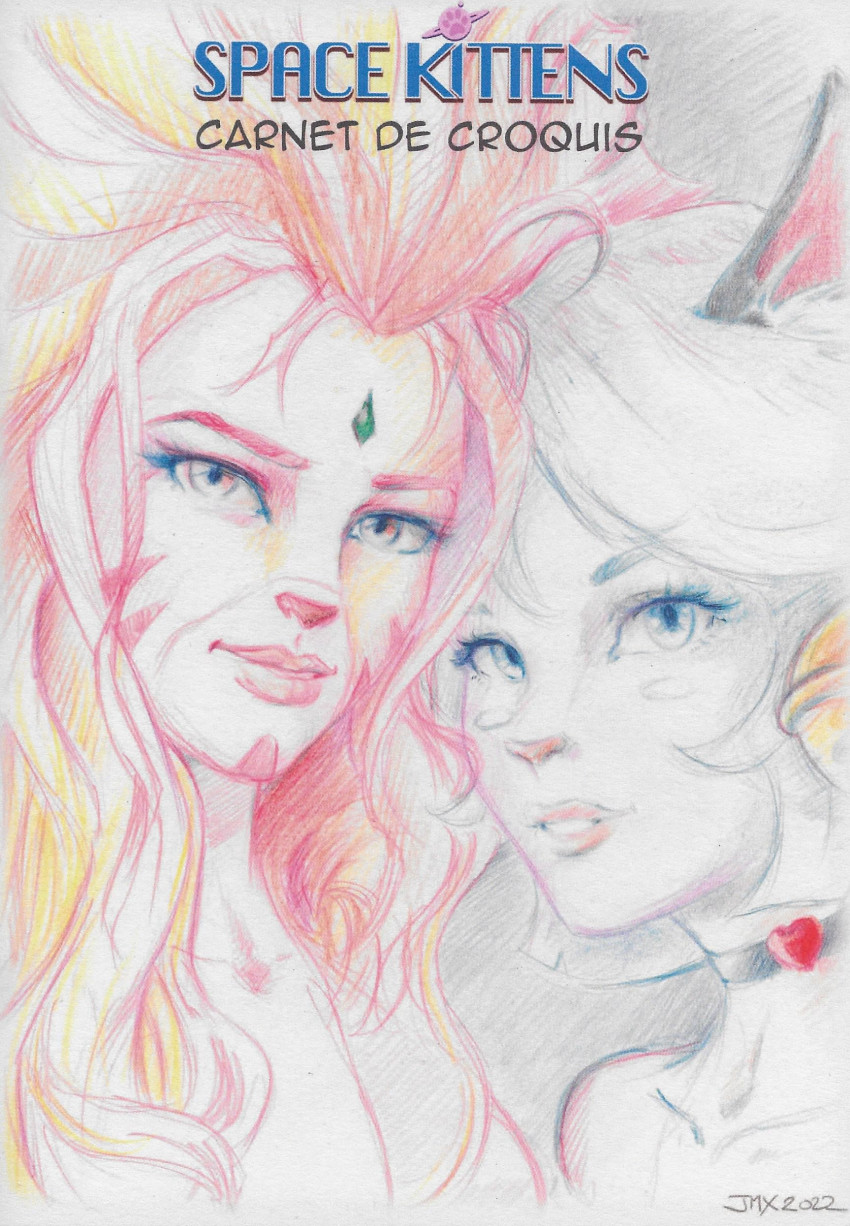 Carnet de croquis - Série Space Kittens par Jean-Mathias Xavier - Couverture