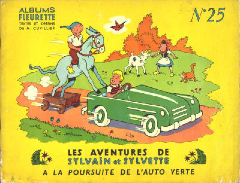 A la poursuite de l'auto verte - Série Sylvain et Sylvette (Triomphe)
