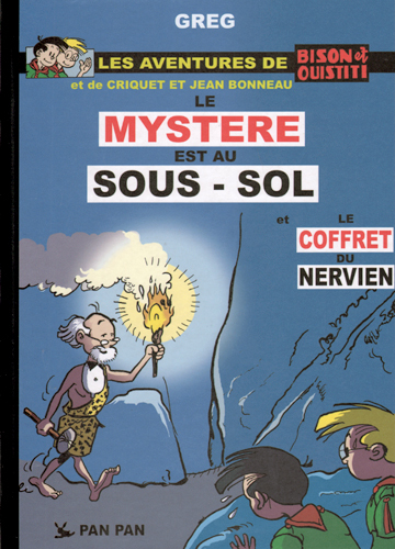 Mystère est au sous-sol (Le) - Série Bison et Ouistiti (Les aventures de) par Michel Greg - Couverture