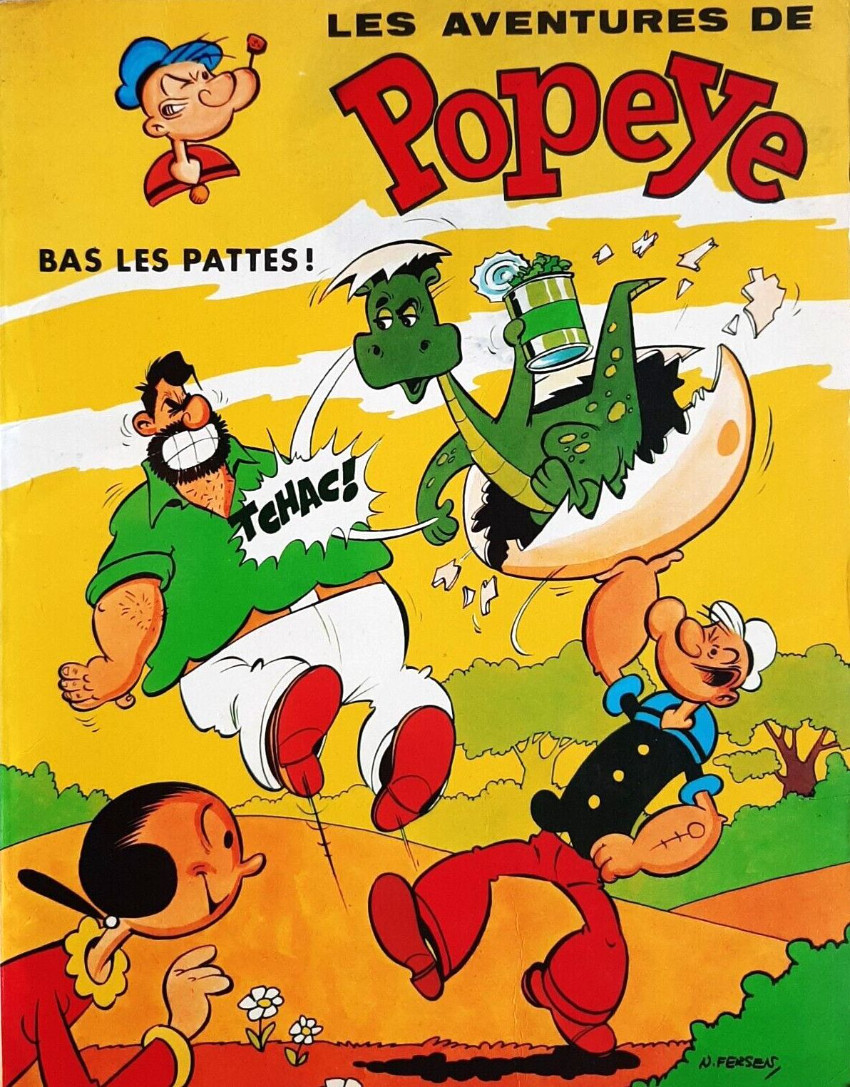 Bas les pattes ! - Série Popeye (Les Aventures de) par Bud Sagendorf - Couverture