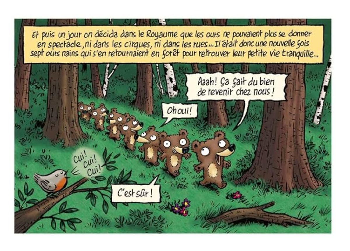 7 ours nains contre le gros méchant loup (Les) - Extrait 1
