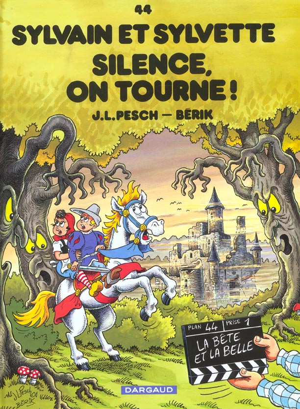 Silence, on tourne ! - Série Sylvain et Sylvette par Jean-Louis Pesch et Frédéric Bergèse / Bérik - Couverture