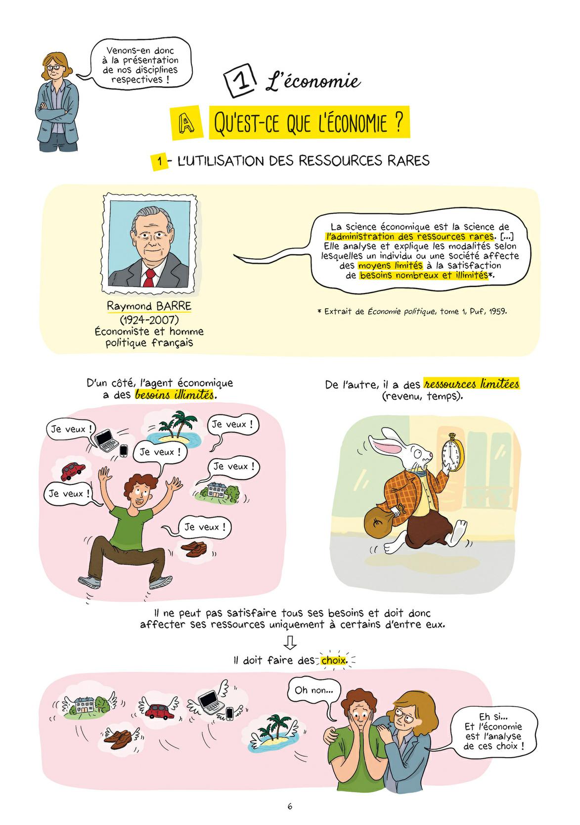 Toute l'éco et la socio en BD : Programme de seconde - Extrait 1