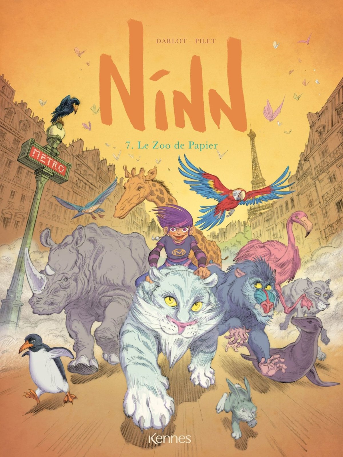 Zoo de papier (Un) - Série Ninn par Jean-Michel Darlot et Johan Pilet - Couverture