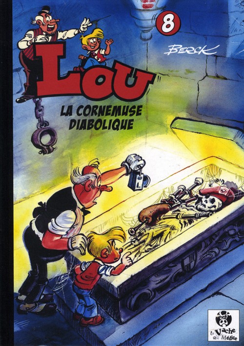 Lou et la cornemuse diabolique - Série Lou par Raoul Cauvin et Berck - Couverture