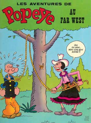 Popeye au Far West - Série Popeye (Les Aventures de) par Bud Sagendorf - Couverture