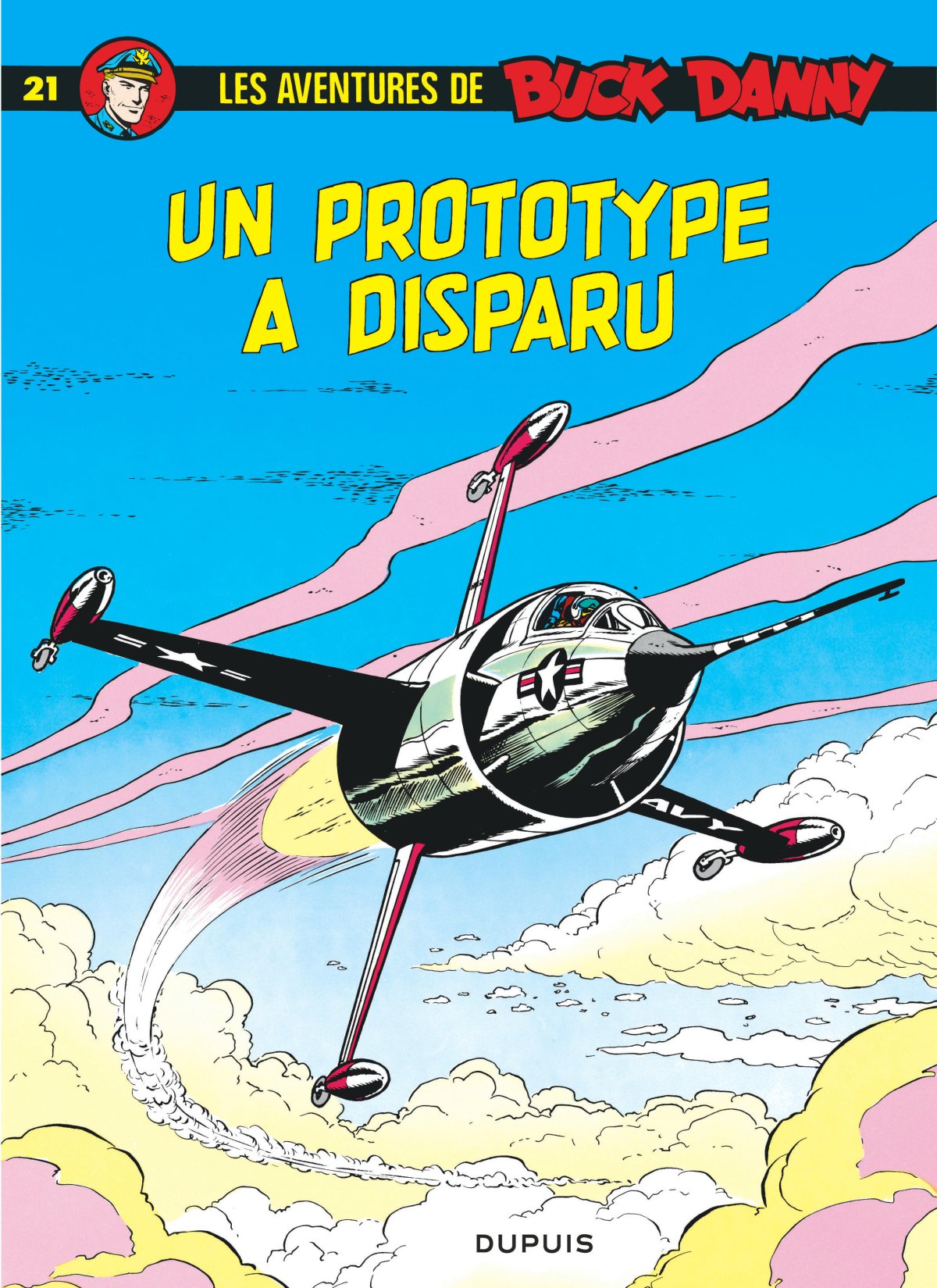 Prototype a disparu (Un) - Série Buck Danny par Jean-Michel Charlier et Victor Hubinon - Couverture