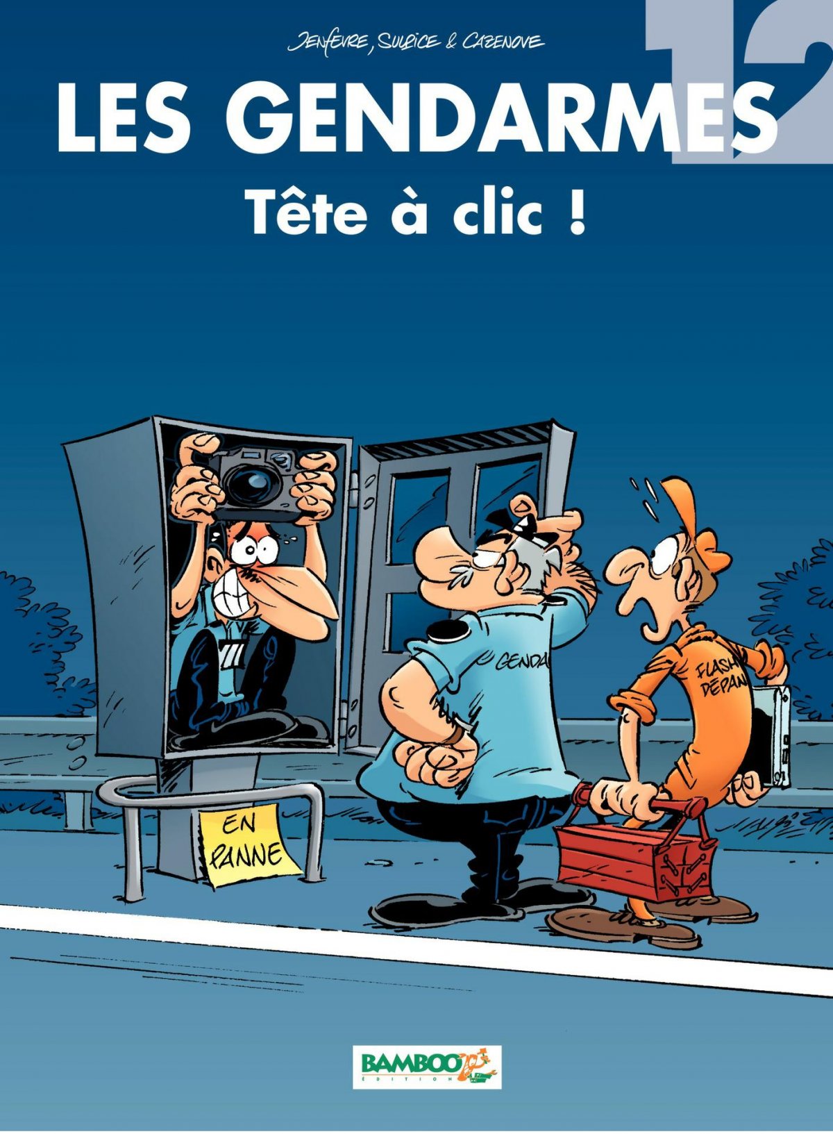 Tête à clic ! - Série Gendarmes (Les) par Olivier Sulpice, Christophe Cazenove et Henri Jenfèvre - Couverture