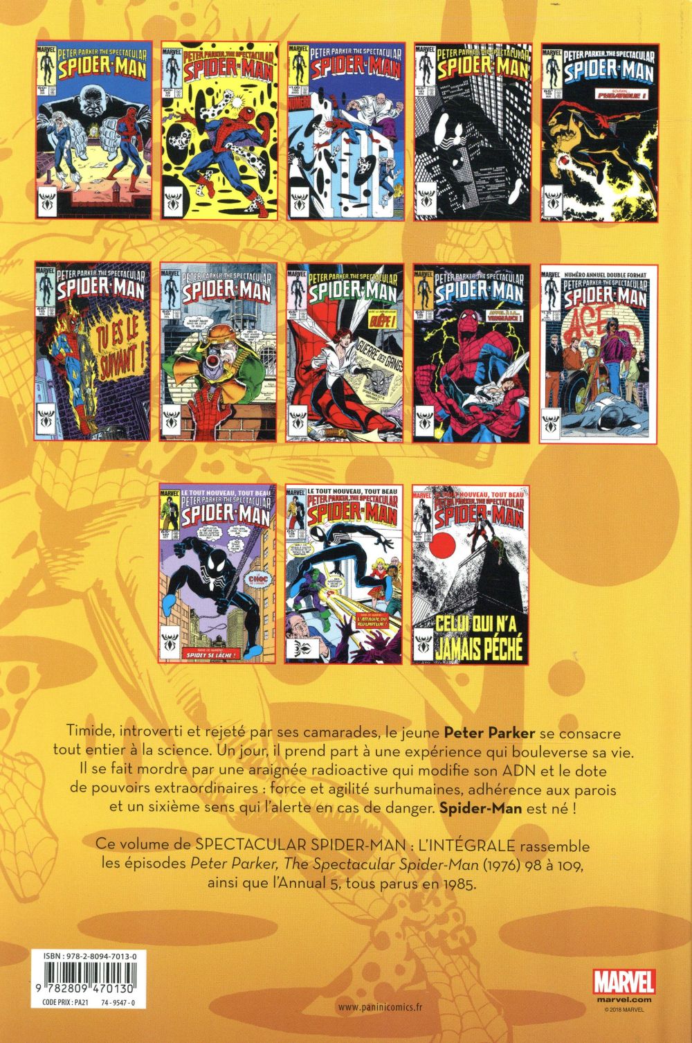 Spectacular Spider-Man Intégrale 1985 - Extrait 1