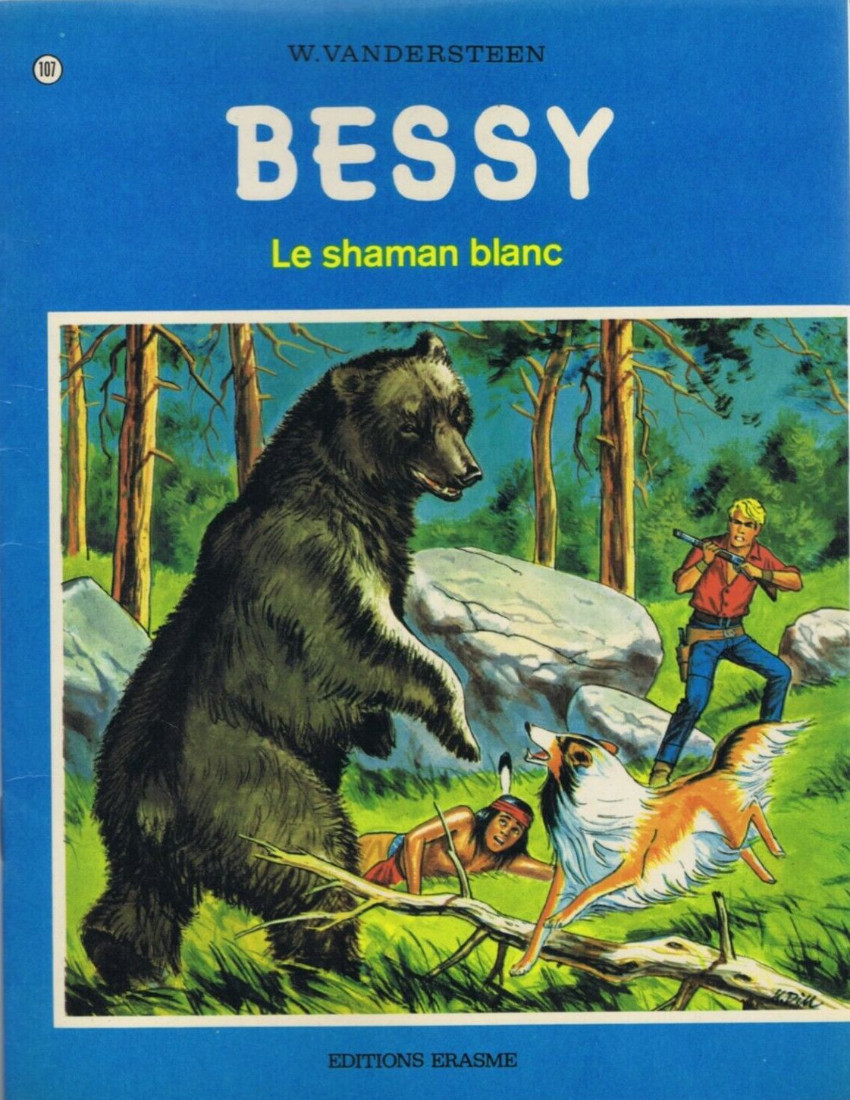Le shaman blanc - Série Bessy par Willy Vandersteen - Couverture