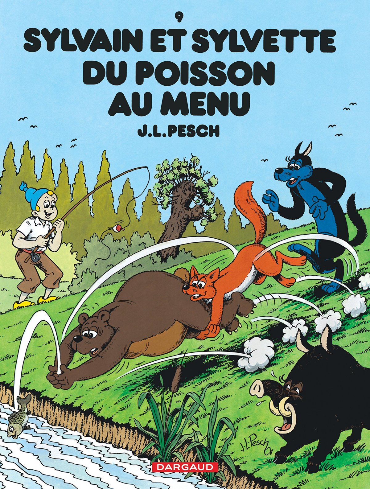 Poisson au menu (Du) - Série Sylvain et Sylvette par Jean-Louis Pesch - Couverture