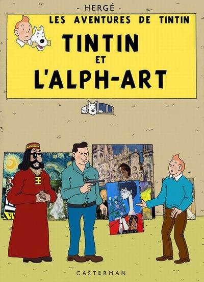 Tintin et l'Alph-Art - Série Tintin - Pastiches, parodies et pirates par Hergé et Fan2Tintin - Couverture
