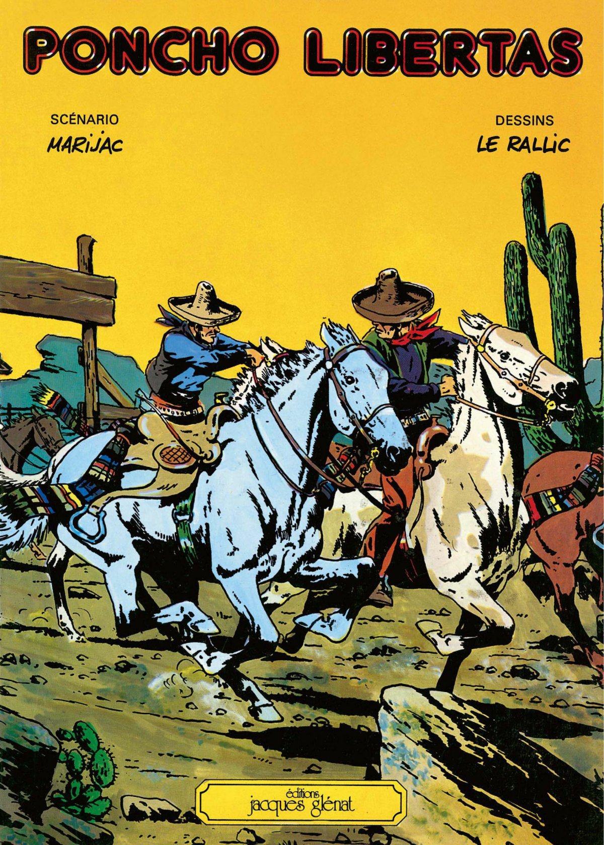 Rôdeurs de frontières (Les) - Série Poncho Libertas par Marijac et Étienne Le Rallic - Couverture