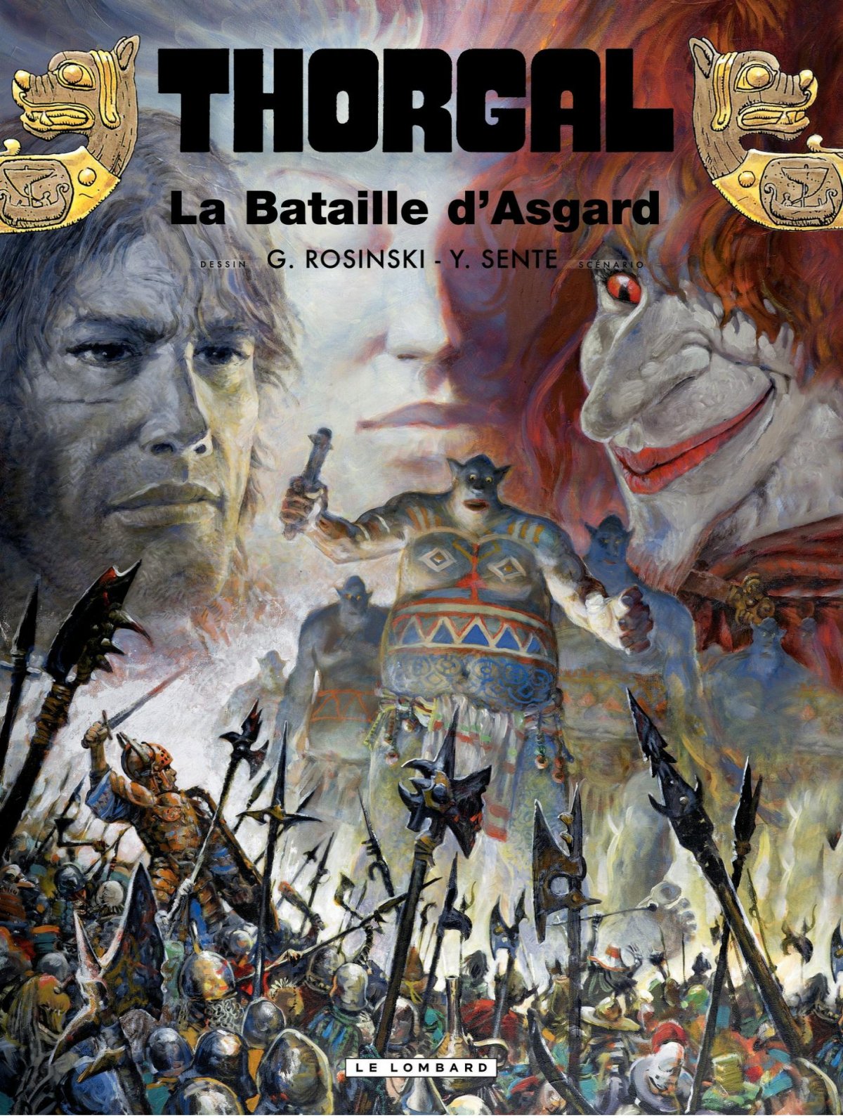 Bataille d'Asgard (La) - Série Thorgal par Yves Sente et Grzegorz Rosinski - Couverture