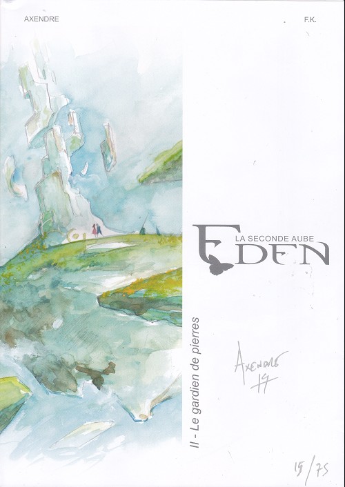 Gardien de pierres (Le) - Série Eden - La Seconde Aube par F.K. et Axendre - Couverture