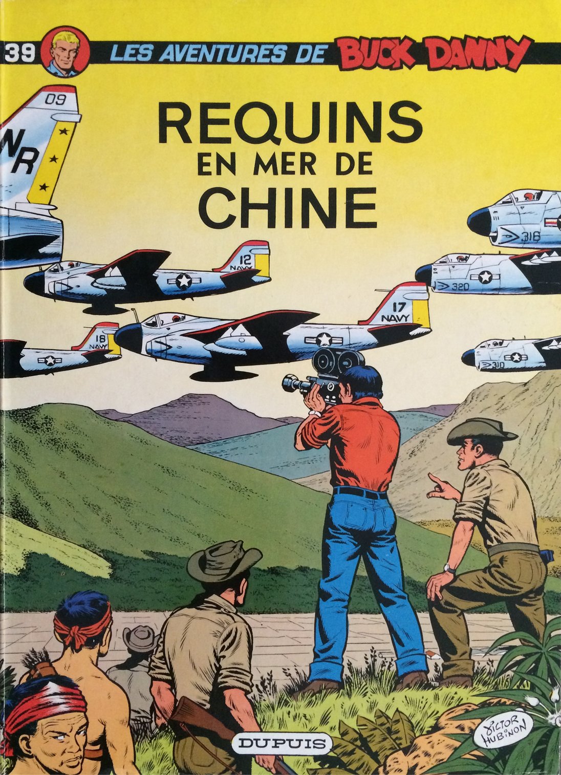 Requins en Mer de Chine - Série Buck Danny par Jean-Michel Charlier et Victor Hubinon - Couverture