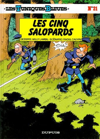 Cinq Salopards (Les) - Série Tuniques Bleues (Les) par Raoul Cauvin et Willy Lambil - Couverture