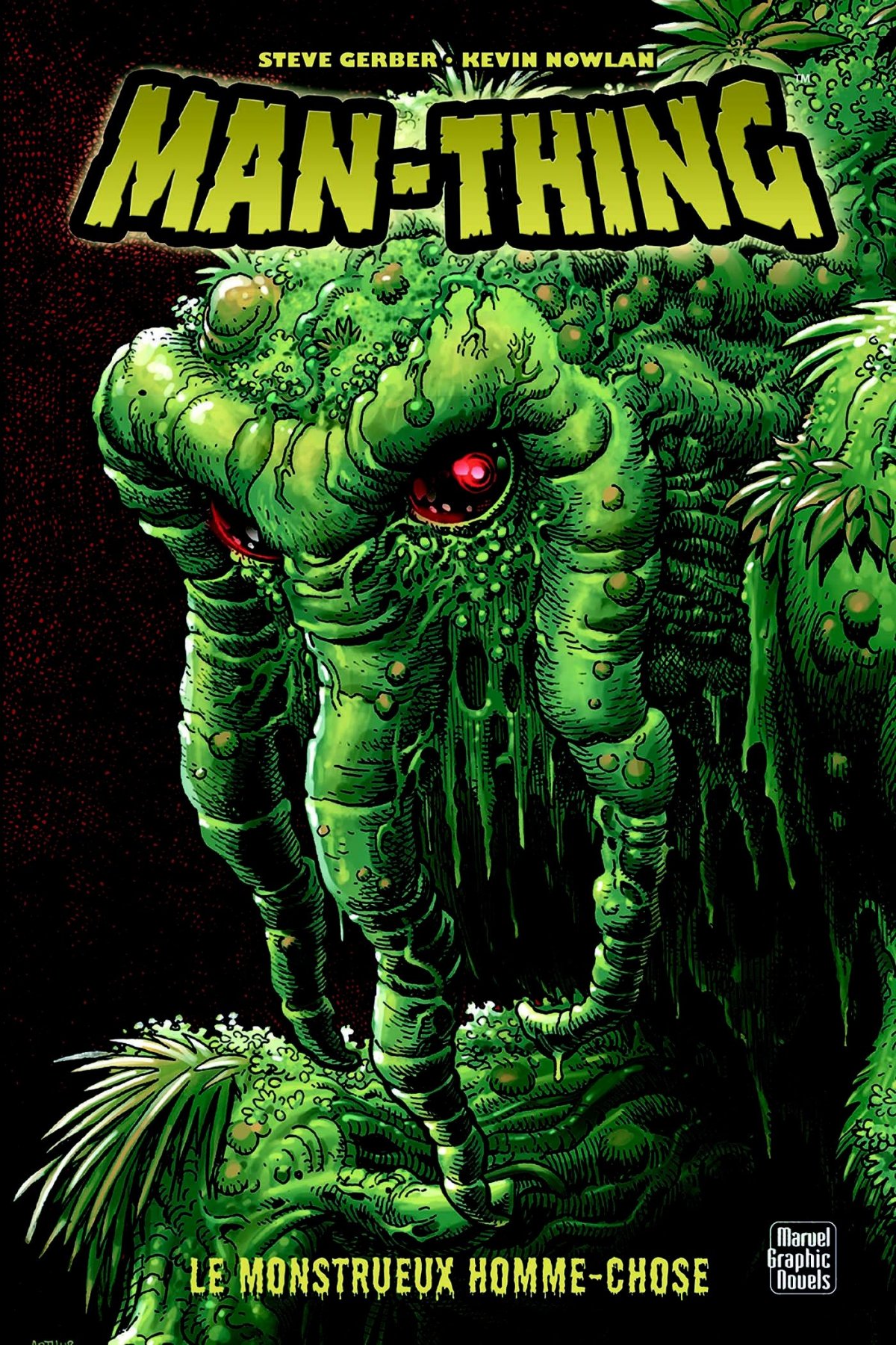 Man-Thing - Le Monstrueux Homme-Chose par Steve Gerber, Gerry Conway, Roy Thomas, Klaus Janson, Gray Morrow, John Buscema et Kevin Nowlan - Couverture