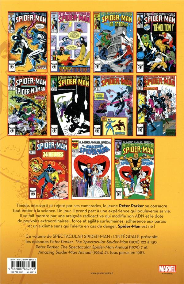 Spectacular Spider-Man Intégrale 1987 - Extrait 1