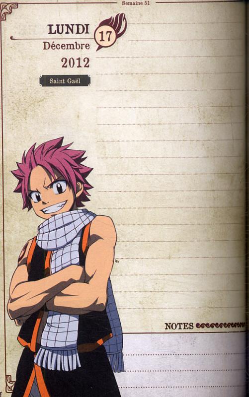 Agenda Fairy Tail 2012/2013 - Extrait 1
