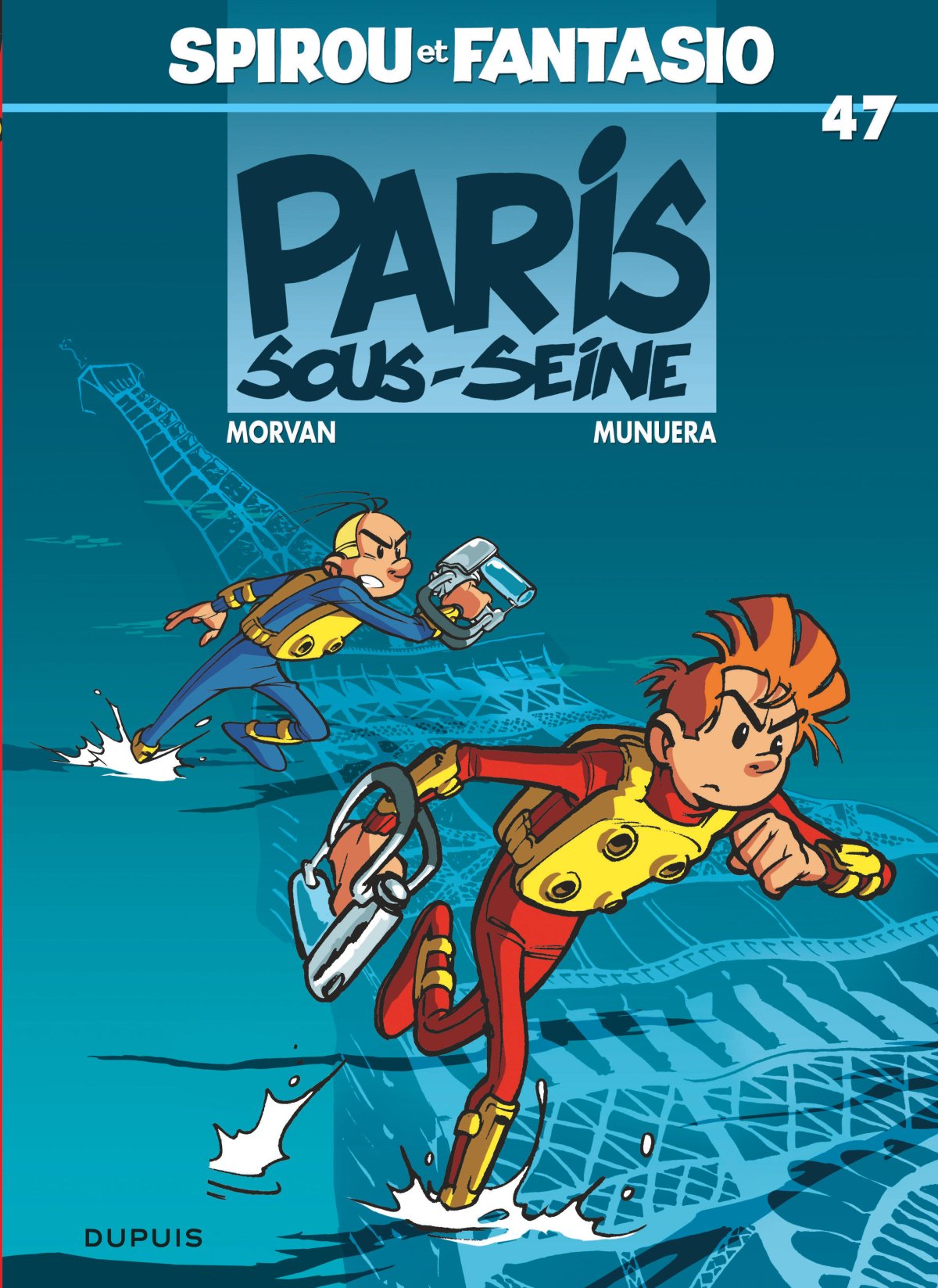 Paris-sous-Seine - Série Spirou et Fantasio par Jean David Morvan et José Luis Munuera - Couverture