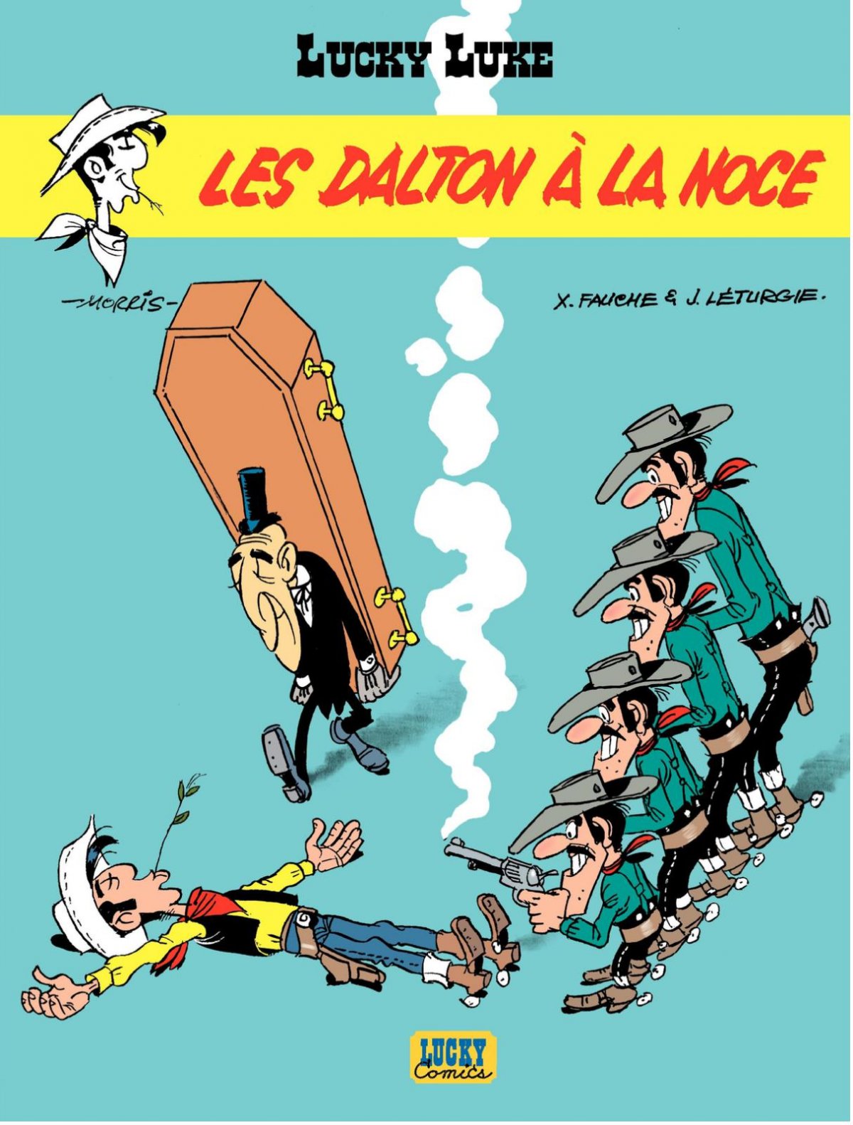 Dalton à la noce (Les) - Série Lucky Luke par Jean Léturgie / Joop Van Linden, Xavier Fauche et Morris - Couverture