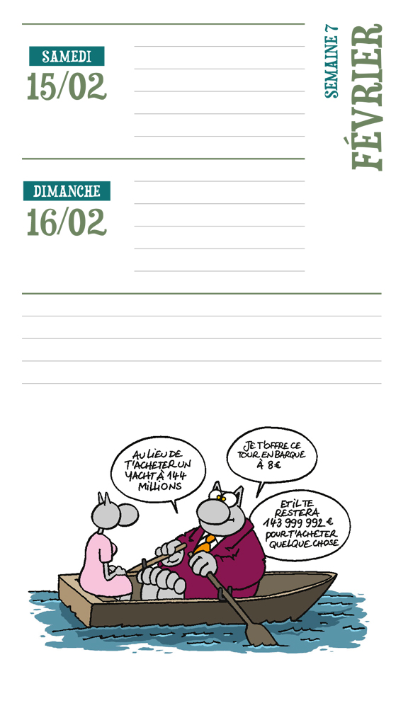 Agenda Le Chat 2020 - Extrait 1