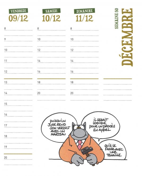 Agenda Le Chat 2016 - Extrait 1