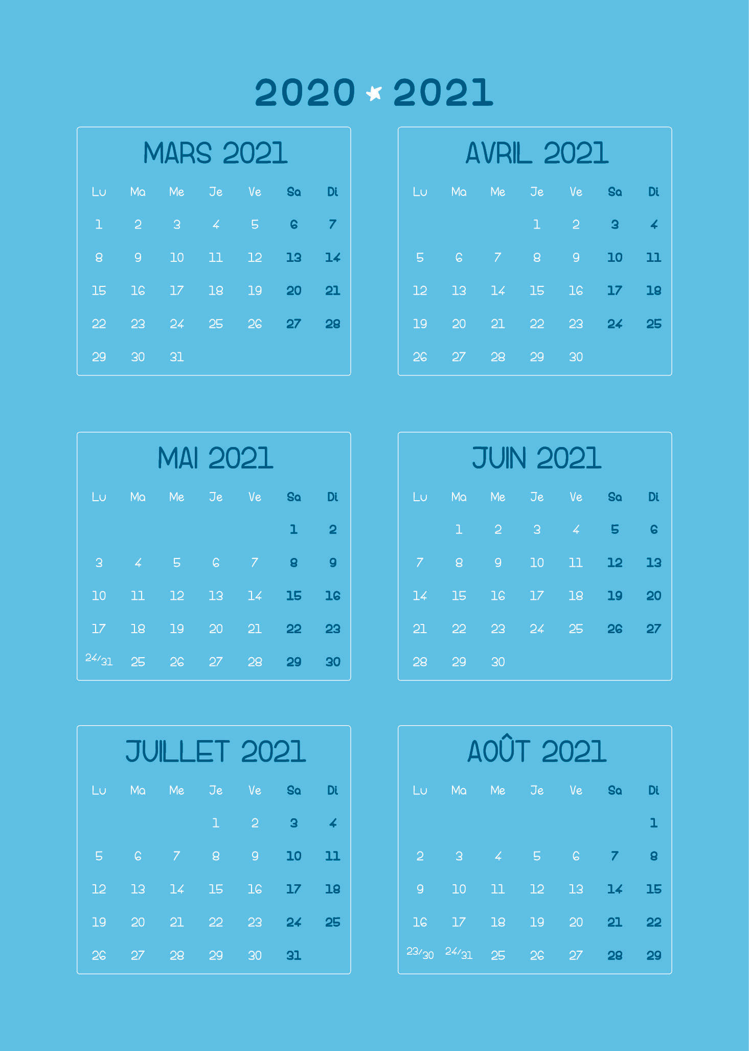 Agenda Dad 2020-2021 - Extrait 1