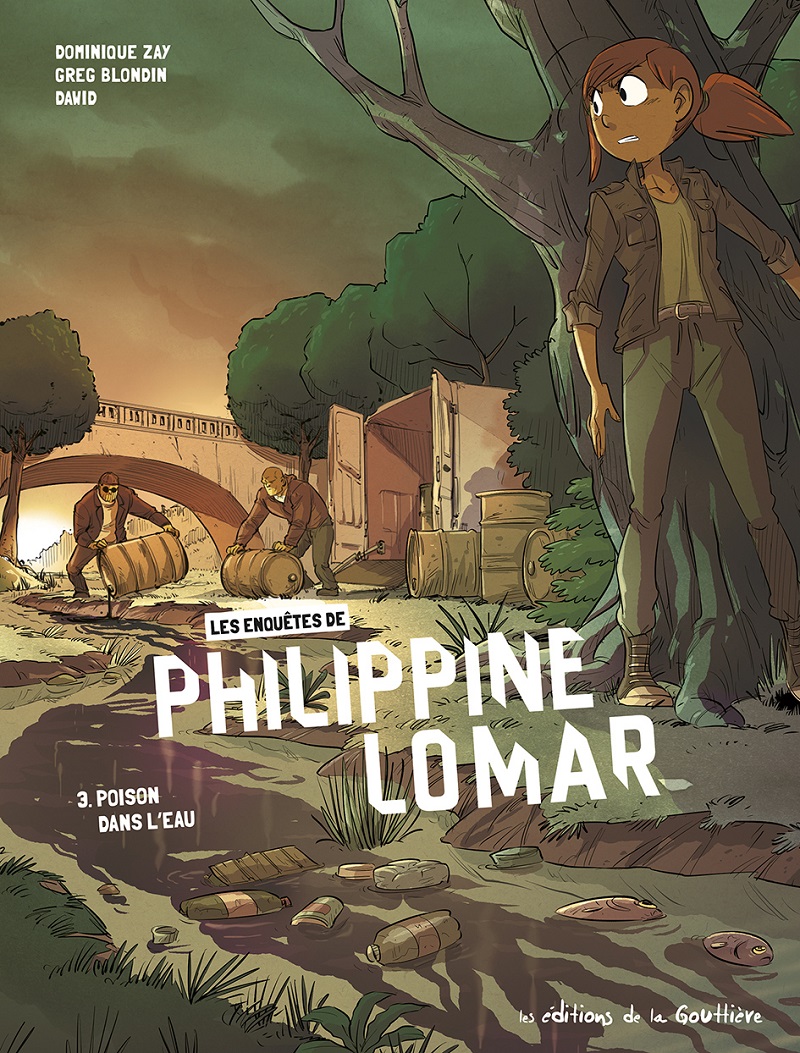 Poison dans l'eau - Série Enquêtes polar de Philippine Lomar (Les) par Dominique Zay et Greg Blondin - Couverture
