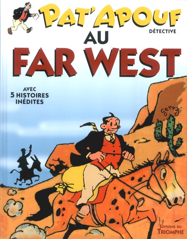 Pat'Apouf au Far West - Série Pat'Apouf détective par Gervy - Couverture