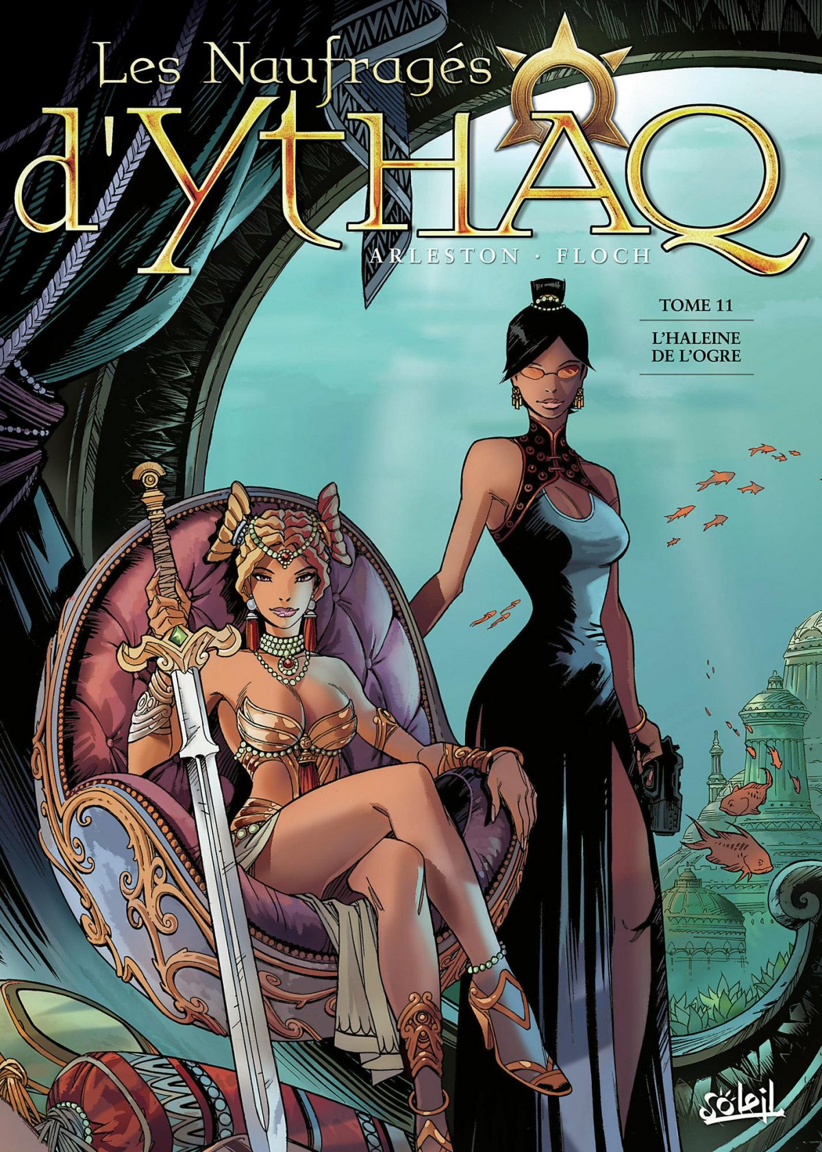 Haleine de l'Ogre (L') - Série Naufragés d'Ythaq (Les) par Christophe Arleston et Adrien Floch - Couverture