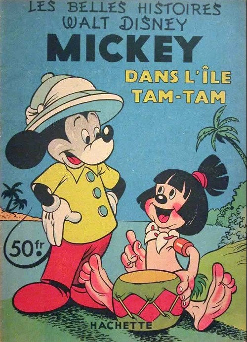 Mickey dans l'île Tam-Tam - Série Belles histoires Walt Disney (Les) - 1ère série par Riley Thomson - Couverture