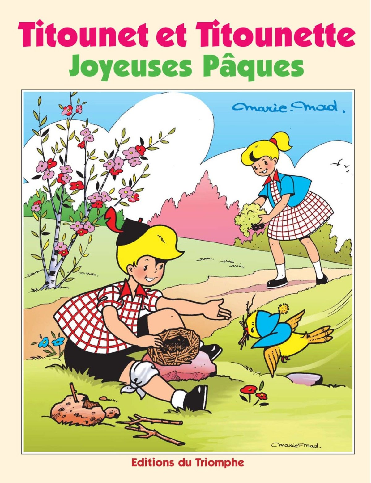 Joyeuses Pâques - Série Titounet et Titounette par Marie-Mad Bourdin - Couverture