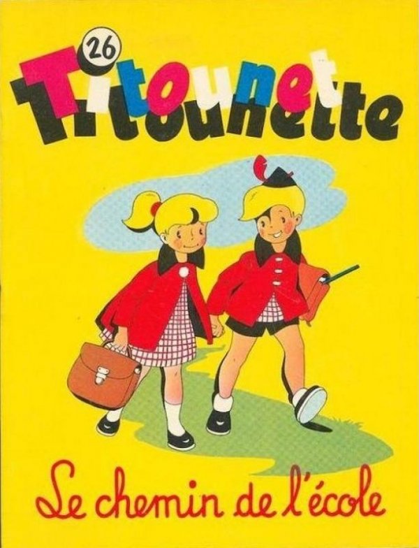 Chemin de l'école (Le) - Série Titounet et Titounette par Marie-Mad Bourdin - Couverture
