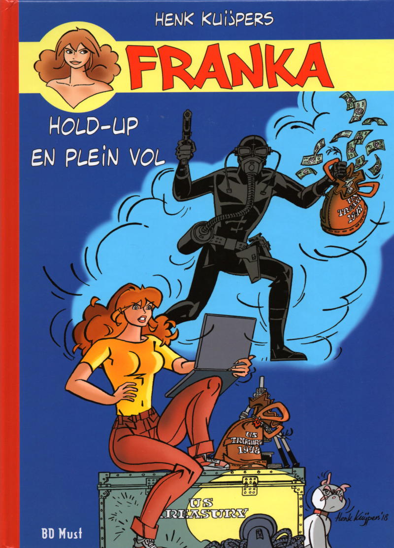 Hold-Up en plein vol - Série Franka par Henk Kuijpers - Couverture