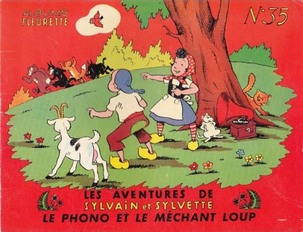 Phono et le méchant loup (Le) - Série Sylvain et Sylvette par Jean-Louis Pesch - Couverture