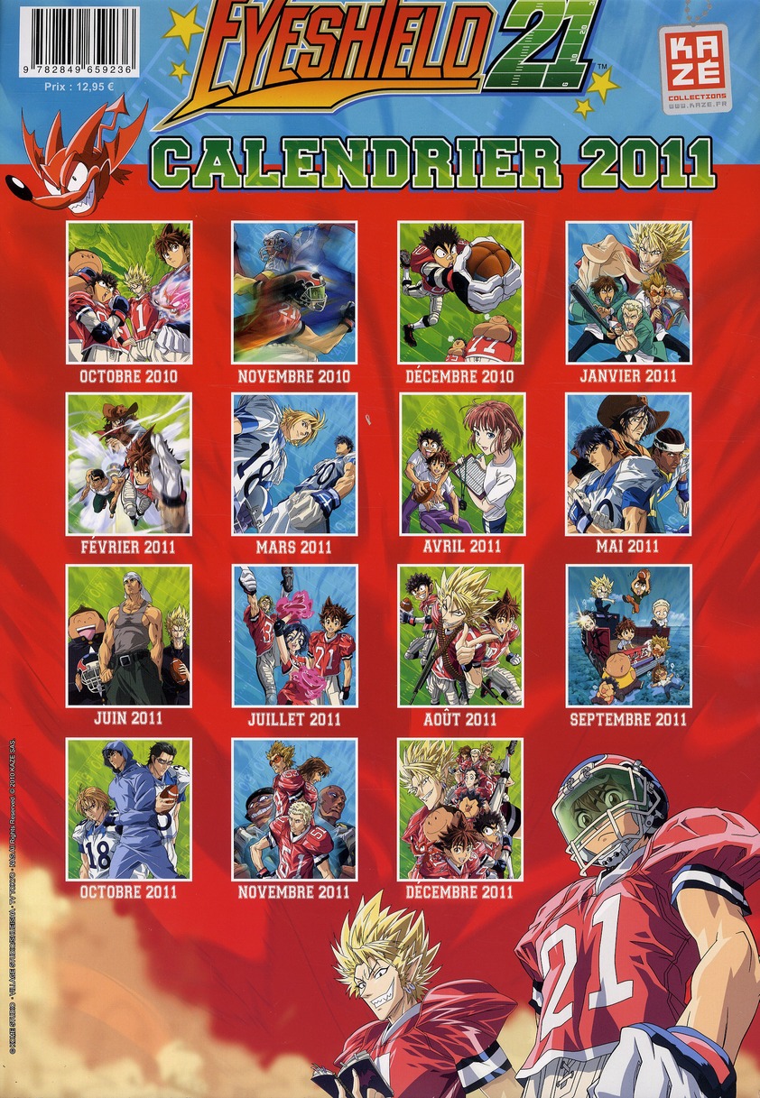Calendrier Eyeshield 21 2010/2011 - Extrait 1