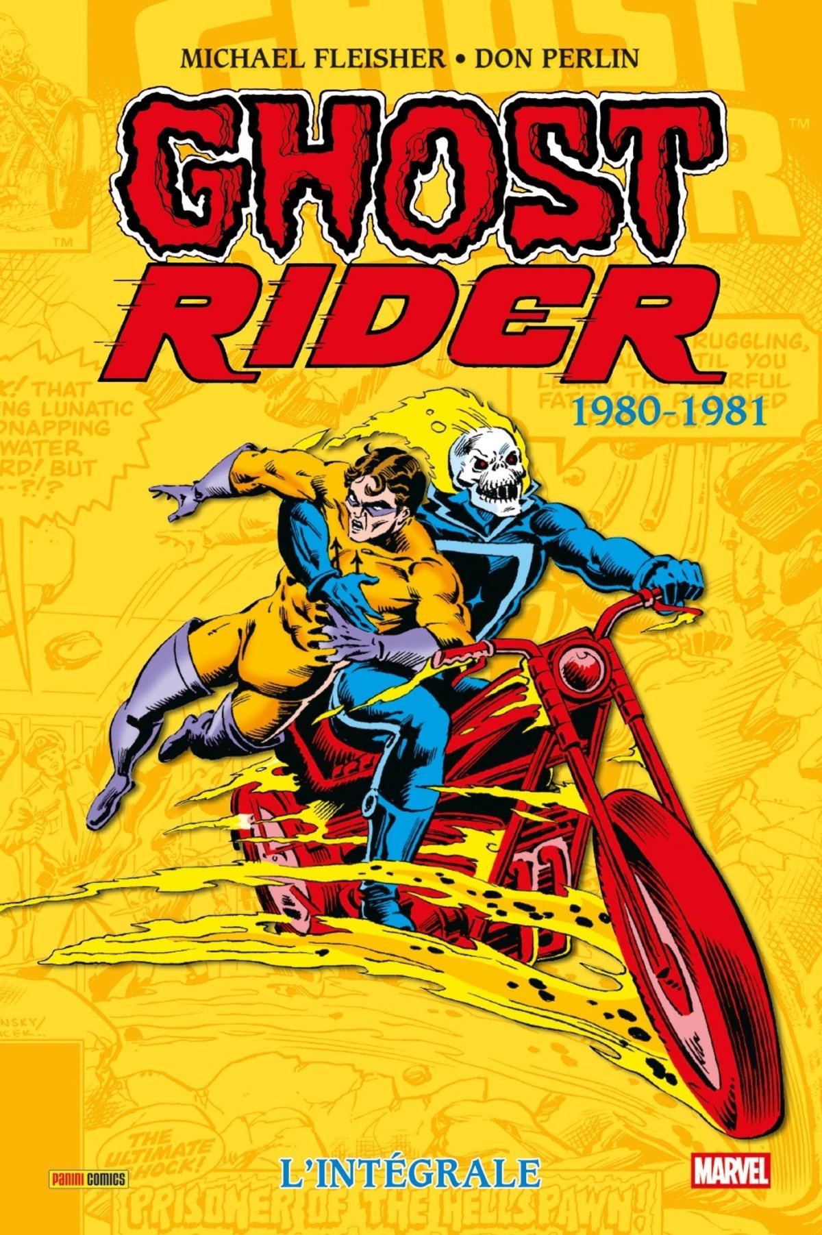 Ghost Rider Intégrale 1980-1981 - Série Ghost Rider Intégrale par Michael Fleisher, Mike Esposito /Joe Gaudioso, Don Perlin, Bob Budiansky, Alan Kupperberg, Herb Trimpe et Bill Sienkiewicz - Couverture