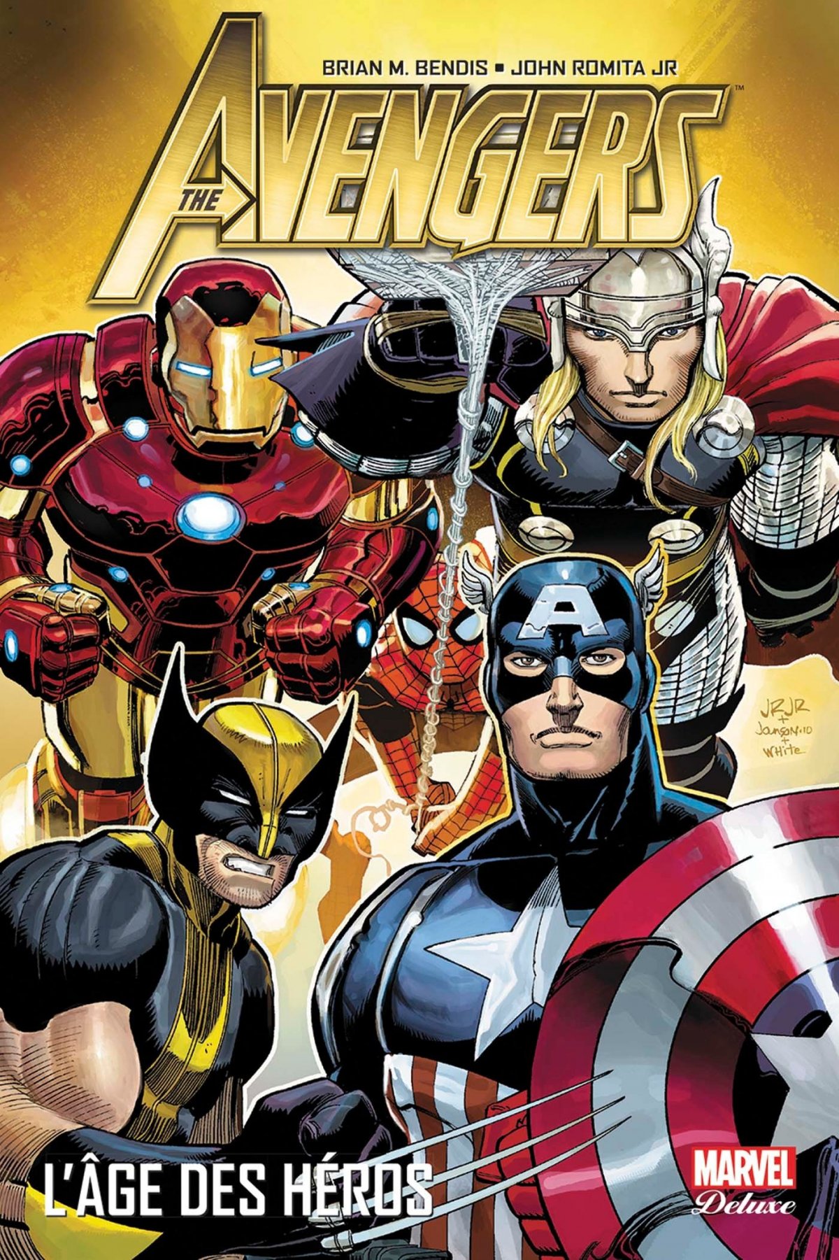 Âge des héros (L') - Série Avengers par Brian Michael Bendis et John Romita Junior - Couverture
