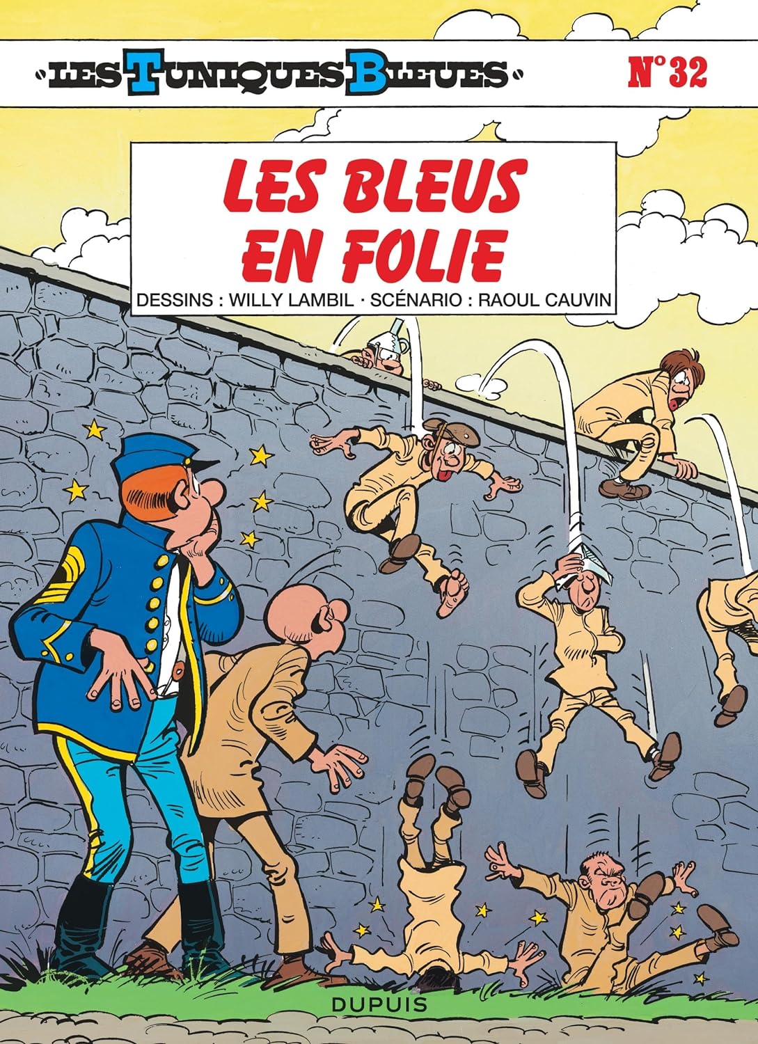 Bleus en folie (Les) - Série Tuniques Bleues (Les) par Raoul Cauvin et Willy Lambil - Couverture
